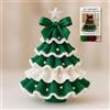 YUSHWENPTY Albero di Natale Uncinetto, Kit Uncinetto Principianti Natal, DIY Crochet Kit per Regalo di Natale, Artigianato, Decorazioni per Feste (B)