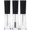 Upstore 1 set 3 flaconi vuoti da 2 ml per mascara eyeliner tubi lucidalabbra tubetti lucidi contenitori con bacchette pennelli fai da te per lucidalabbra olio per la crescita delle ciglia