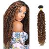 Zeslaerr P4/30 Highlight Brown Color Capelli naturali Bundles Human Hair Extensions Grade Unprocessed Capelli umani vergini Water Wave Bundles For Women 28 Inch