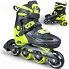 WeLLIFE RGX Line Pattini in Linea Bambina e Bambino Regolabili 4 Misure, Pattini Bambina e Bambino per Principianti, Doppia Configurazione Ruote, Guscio Rigido, Piastra Alluminio, Cuscinetti ABEC-7