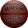 Wilson Pallone da Basket, MVP, Arancione, Misura 7, Gomma, Uso all'Interno e all'Esterno