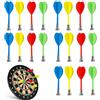 QSHXXROI 20 Pezzi Freccette Magnetiche, Freccette di Ricambio, Gioco Indoor Accessori, 4 Colori (Blu Verde Rosso Giallo), Adatto per attività familiari, Sale Giochi, Bar ed Eventi all'aperto