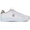 K-Swiss Court Shield II Scarpe in Pelle Bianco, Argento, White Leo White, 38 EU
