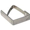 Metaltex Sorepro 254500 - Fermatovaglia in acciaio inox, Bianco, 5.5 x 4 x 1 mm
