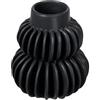 Bloomingville Moderno gres plissettato, vaso nero