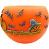 Dekohelden24 XXXL Mega candela come lanterna, decorazione di Halloween, zucca all'aperto come candela, zucca di Halloween come candela, portacandela autunnale, candela rotonda, dimensioni (lunghezza x
