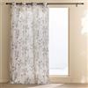 Douceur d'Intérieur, Tenda con occhielli (140 x 280 cm) Roseris, Policotone con stampa metallizzata