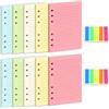 CHROMACRAFT 2 Inserti Per Libri A Fogli Mobili E 2 Adesivi Indice, Ricambio Per Libri A Fogli Mobili, Supplemento Per Libri A Fogli Mobili, Quaderno A Righe, Materiale Didattico E Per Ufficio
