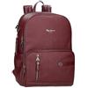 Pepe Jeans Sprig Zaino casual realizzato in pelle sintetica, spalline larghe e regolabili che si adattano, tasca frontale. Joumma Bags, bordeaux, Taglia unica, Zainet