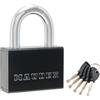 Maudex® PDK73 Lucchetto da Esterno Con 5 Chiavi - Archetto Antitaglio Da 13 Mm, Protezione Del Corpo In Acciaio | Lucchetto Antiscasso Ad Alta Sicurezza Per Capannoni,