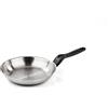 Barazzoni Le Inoxidabili Padella, ø28cm, Made in Italy, Acciaio Inox 18/10, Induzione+Gas, Triplo fondo, PFAS free