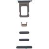 Smartex® Set Tasti Neri Laterali + Slot per SIM compatibili con iPhone 11 PRO Max
