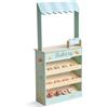Teamson Kids Jolly Pals Chiosco Panetteria in Legno con 12 Dolci, Gioco Educativo di Ruolo per Bambini, Stand Compatto per Immaginazione e Socialità