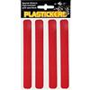 4R Quattroerre.it - 5726 - Strisce Rifrangenti per Plastiche Moto, Rosso, 19,2 x 9,5 cm