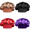 COMNICO Bonnet - Cuffia per capelli in raso, antiscivolo, per dormire, in seta, traspirante, per la notte, in morbido seta, per donne e ragazze