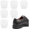 COMNICO 6 paia di cuscinetti per lingua in feltro, morbidi e autoadesivi, per scarpe, unisex, antiscivolo, per scarpe larghe (bianco)