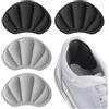 Molain Inserti per scarpe, 2 paia di protezioni per talloni alti, coppe, vesciche, imbottiture per cuscini adesive per la riparazione della schiena la punta dei piedi dolori(petalo nero grigio)