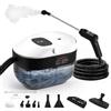 Yapasopu Pulitore a Vapore Portatile 2500 W, 6 Spazzole, Serbatoio 1600 ml, Pulitore a Vapore 3 Bar, con 3 Velocità Regolabili, per la casa multiuso, per finestre, cappe, tessuti
