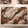 PETTI Artigiani Italiani MARBLELIZED - Tovagliette Americane Lavabili, Tovaglietta in Tessuto Effetto Marmo Marrone, Set da 6 (30x45 cm) - Eleganti, Ideali per Colazione, Pranzo e Cena, Idea Regalo, 100% Made in Italy