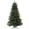 Relaxdays Albero di Natale Artificiale Nordico PVC Realistico Base Metallo 150 cm Verde