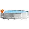 Intex Piscina Rotonda Prisma Frame (Ø457x107cm) con Pompa a Filtro Art. 26724 - Prisma Frame (Ø457x107cm)