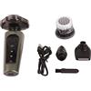 Ejoyous Rasoio Elettrico Uomo, Rasoio Rotante 4 in 1 Rasoio Bagnato e Asciutto Rasoio Viso Rasoio Elettrico Wireless Trimmer per Uomo