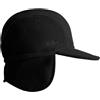 Cmp Man Fleece Cap Berretto Visiera+Paraorecchie Pile Nero Uomo