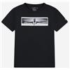 Jordan Jdb Wings T-Shirt M/M Nera Stampa Fotograf Junior Bimbo