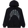 Jordan Mj Mvp Flc Po Hoodie Felpa Capp Nera Scr Gri Junior Bimbo