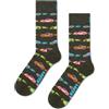 Happy Socks Car Stripe Sock Dark Green