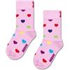 Happy Socks Kids Heart Sock Light Pink