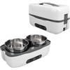 Asixxsix Lunch Box Elettrico, Contenitore Interno in Acciaio Inossidabile 304, Prenotazione 24 Ore su 24, Scaldavivande Automatico Sicuro, Potenza 250 W, capacità 1 Litro, per Viaggi