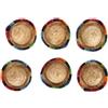 Srliya 6 Pezzi Mini Cappelli da Cowboy per Bottiglie Mini Cappello da Cowboy Mini Sombrero Cappelli di Paglia Diametro 3,7 Pollici Stile Messicano Ampi Colori Vivaci Mini Cappelli di