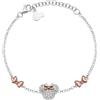Disney Bracciale Minnie in Argento, con un Centrale raffigurante di Minnie, Lunghezza 13-18cm
