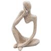 Dnoifne Sculture in stile astratto, statua ornamentale in resina di arenaria, regalo di inaugurazione della casa, decorazione per soggiorno e scrivania (destra, grande)