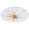 Eglo lampada da soffitto a LED Nieves 1, Ø 41 cm, luce a cielo stellato | con effetto cristallo, illuminazione per camera da letto e corridoio in metallo e plastica in bianco e oro