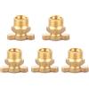 LiebeWH 5 Pezzi Valvola di Scarico Dell'acqua Valvola di Scarico in Ottone Massiccio G1/4 Kit di Sostituzione Accessori per Compressore D'aria per Compressore D'aria
