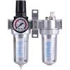 Haofy SFC300 Calibro Regolatore Pressione Aria 3/8 Pollici con Filtro Aria Compressa, Separatore di Umidità e Trappola per Condensa in Alluminio per Strumenti Pneumatici