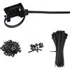 YIOVVOM 100 fascette stringicavo con vite, 20,3 cm, ad alta resistenza, nere, per la gestione dei cavi, organizer per cavi elettronici (grande, nero)