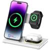 Caricatore Wireless iPhone, AirPods,Watch e Samsung - bianco