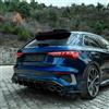 ONEWAY AUTO ACCESSORIES Oneway Diffusore posteriore compatibile con Audi A3 8Y S-Line/S3 Sedan/Sportback 2020- - Nero lucido