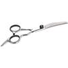 Ferplast Forbice Tagliapelo GRO 5785 per Cani e Gatti con Pelo Corto, Medio Lungo a Lame Curve Acciao Inox