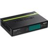 TRENDnet, TPE-TG80G, Switch PoE+ 8 porte gigabit, budget di potenza PoE da 123 W, 16 Gbps, splitter Ethernet, nero