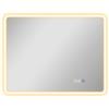 HOMCOM Specchio da bagno LED Bluetooth, con interruttore touch, luce regolabile, 3 colori, anti-appannamento, 70 x 90 cm, Argento | Aosom Italy