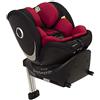 Casualplay - Seggiolini auto Eroe i-size da 40 a 105 cm, girevole a 360°, con ventilatore sul sedile, colore: rosso