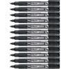 Pentel Paint Marker - Confezione da 12 pennarelli indelebili MMP20, colore nero