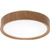 Aigostar Plafoniera Led 12W Cornice marrone rotonda Bianco caldo 3000K Aigostar