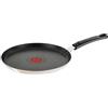 Lagostina Crepiera Multiuso Antiaderente, Padella Pancake, RivestimentoTitanium Easy, Indicatore di Calore, Fondo speciale con Ricette, 28 cm, Adatto a gas e forno (<175°), Lavabile in Lavastoviglie