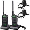 Retevis RT86 Radio Bidirezionale a Lungo Raggio, Walkie-Talkie ad Alte Prestazioni con Microfono Altoparlante, Radio Bidirezionale Portatile da 2600 mAh (Nero, Confezione da 2) (Nascondi schermo)