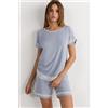 Intimissimi Maglia A Manica Corta In Modal Dettagli Pizzo Azzurro